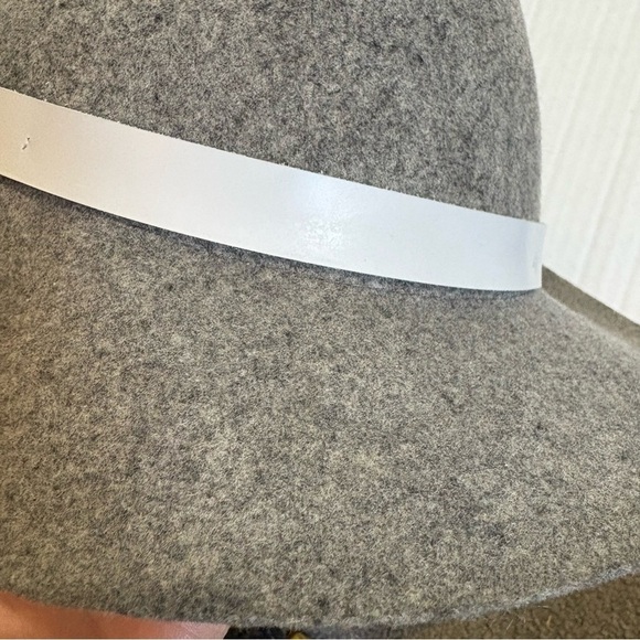 Rag and Bone 100% Wool Fedora Felted Hat Wide Brim Made in the USA Festival main image 6